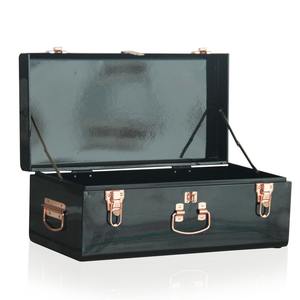 Ensemble de coffres de rangement en acier avec revêtement en poudre noire et serrure - Product Image 3