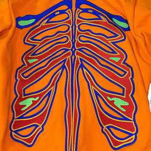 2024 automne hiver femmes coton biologique pull col rond sweat Logo personnalisé éponge française dans la technique de lavage à l'acide couleur grise - Product Image 2