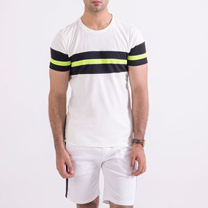 Ensemble de vêtements de sport pour hommes, t-shirts et shorts athlétiques, ensemble de sport à manches courtes, ensemble décontracté d'été, ensemble de jogging 2 pièces pour hommes - Product Image 4