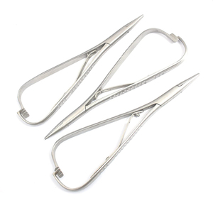 Porte-aiguille chirurgical orthodontique QNQ en acier inoxydable allemand, manuel, certifié CE Classe I, ensemble d'instruments - Product Image 4