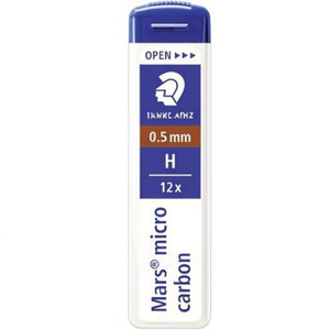Feinmine STAEDTLER Mars Micro Carbon 250 0,5mm H Negro Paquete de 12 Minas de Lápiz - Product Image 3