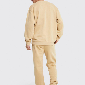 เสื้อสเวตเตอร์สำหรับผู้ชายเสื้อแนวสตรีทแบบโอเวอร์ไซส์ไหล่ตกเสื้อสเวตเชิ้ตแขนยาวคอกลมแบบหนาสำหรับผู้ชายโลโก้ออกแบบได้ตามต้องการ - Product Image 3