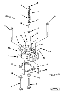 Panduan katup 6212-16-1440 6D140 untuk bagian KOMATSU bulldoser - Product Image 3