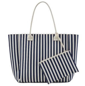 Tote <b>Bag</b> in Navy Stripe 2025 New Style Fashion Women <b>Bag</b> - Product Image 1