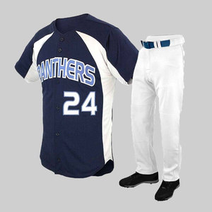 Paquete de béisbol personalizado al por mayor con camisetas y pantalones de béisbol 100% poliéster uniforme de béisbol de ajuste Atlético estirable - Product Image 2