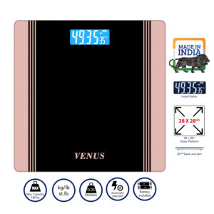 Venus EPS-1199 Rose_Gold Batterie numérique Verre trempé Haute précision Longue durée Portable Pliable Grand écran LCD Intelligent Corps - Product Image 2