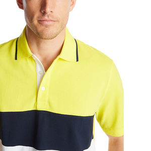 Polo décontracté pour hommes en coton respirant à manches courtes, design uni, vente en gros de vêtements à la mode bon marché - Product Image 3