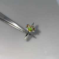 Bague Unisexe HAYAAT GEMS en Opale Éthiopienne, Style Punk Bohème, avec Breloque Numérique Multicolore, Faite à la Main, Ornée de Cristaux et Strass, Idéale comme Cadeau