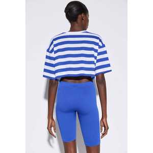 Crop top rayé à manches courtes - Product Image 5