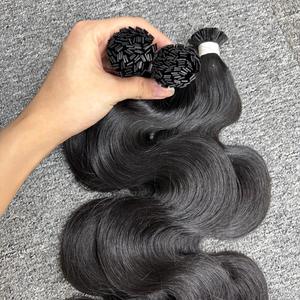 Vente en gros d'extensions de cheveux humains à pointe plate vietnamiens Body Wave de haute qualité cheveux bruts - Product Image 1
