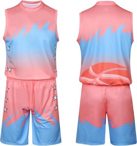 Tenue de basketball de tournoi personnalisée avec broderie, maillot sans manches en polyester à séchage rapide, short, vêtements d'équipe, logo et nom personnalisés - Product Image 1