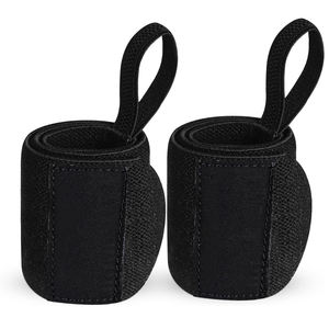 Custom Logo Adjustable Cotton Weight Lifting Wrist <b>Straps</b> - Product Image 3