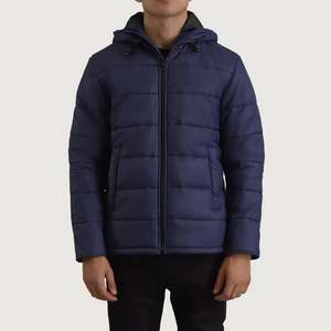 Veste d'hiver pour homme sur mesure OEM, respirante, grande taille, style hip-hop, fermeture éclair réversible, doudoune épaisse, ample et surdimensionnée - Product Image 1