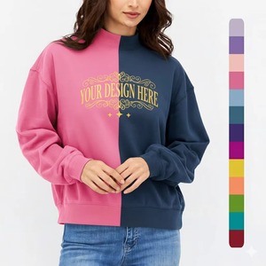 เสื้อสเวตเตอร์แขนพองผ้ากำมะหยี่มีฮู้ดโอเวอร์ไซส์สำหรับผู้หญิงทันสมัยเสื้อลำลองแขนยาวผ้าคอตตอนอุ่นใส่แบบหลวมๆใส่ในฤดูหนาว - Product Image 6