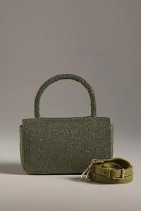 Bolso de Hombro de Algodón con Cuentas de Limón y Bordado de Cuentas, Estilo Clásico para Fiestas, Diseño Único Hecho a Mano - Product Image 2