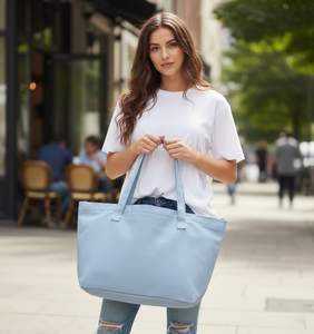 Sac fourre-tout en toile de coton premium, spacieux, réutilisable pour le shopping et les voyages, avec personnalisation de marque, sacs fourre-tout en toile surdimensionnés - Product Image 4