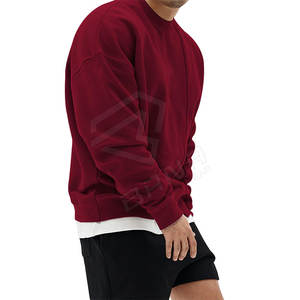 Sudadera Casual para Hombre, Color Rojo Sólido, Alta Calidad, Ecológica, Impermeable, Transpirable, de Manga Larga, Fabricada en Pakistán - Product Image 6