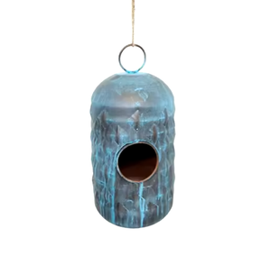 Casa de cabaña decorativa clásica de pájaros salvajes al aire libre para pájaros, casa de pájaros de Metal, casa de pájaros colgante, superventas - Product Image 1