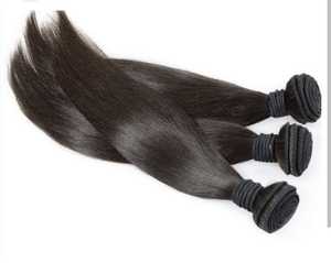 Paquete de Cabello Remy Indio Super Single Drawn al por Mayor, Liso Natural Sin Procesar, Doble Trama a Máquina, Negro, 10-30 Pulgadas - Product Image 2