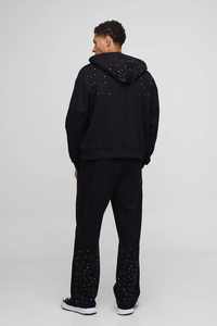 Pantalons de survêtement décontractés pour hommes, pantalons de jogging amples, 100% coton, taille mi-haute, taille élastique, multi-poches, streetwear - Product Image 4