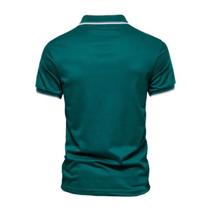 100% coton anti-rides hommes à manches courtes pour T-shirts polo décontracté solide motif polos - Product Image 2