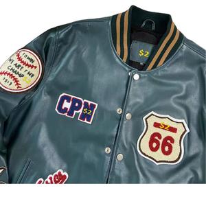 Patchs en chenille brodés personnalisés, vestes de baseball varsity, varsity letterman, collège, taille plus, unisexe, femmes - Product Image 2