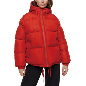 แจ็คเก็ตพัฟเฟอร์ผ้าฝ้ายดีไซน์ใหม่ ขายส่ง สำหรับผู้หญิง ไซส์พลัส แขนยาว ปักโลโก้ตามสั่ง แขนเสื้อปักลาย ฤดูหนาว สไตล์ลำลอง กันลม - Product Image 1