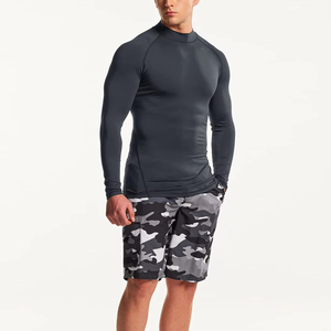 T-shirt à manches longues en latex à séchage rapide pour homme, haut de sport fitness, ajusté, pour entraînement de basketball, automne-hiver, course professionnelle - Product Image 2