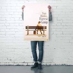 Forrest Gump Poster Offset Digital Printing Techniques Hanging Scroll Style Education Decoration Available <b>Vinyl</b> Canvas <b>Walls</b> - Product Image 4