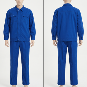 Vêtements de travail pour hommes, uniforme, 245 GSM, sergé en polycoton gris, combinaison de sécurité industrielle, broderie personnalisée, impression, logo tissé - Product Image 3