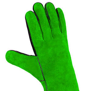 Heavy Duty XL Guantes de soldadura de seguridad industrial Reforzado de cuero dividido de vaca Lucha contra incendios Característica anticorte Trabajadores Algodón Aramida - Product Image 5
