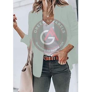 Vente en gros de nouvelle mode, blazer pour femmes avec impression personnalisée, vêtements d'affaires, blazer pour femmes, blazer personnalisé par sublimation - Product Image 3