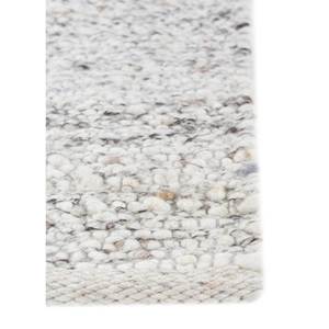 Tapis en laine faits main Contour Ivory, grande surface, 9x12, rectangulaires, style classique, couleur unie, viscose, tissés à la main, pour la maison et les couloirs - Product Image 4