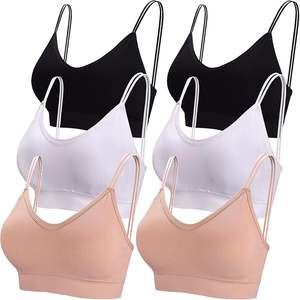 Women's Plus Size Crew Neck High Support Eco-Friendly Shockproof Yoga Sport <b>Bra</b> <b>Removable</b> <b>Pads</b> Four-Way Stretch Lightweight - Product Image 3