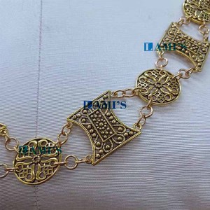 Los Tudor King Henry Renaissance Tudor Livery Collar de cadena de Office State para Faire Doublet Jerkin King - Product Image 5