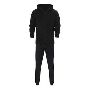 Otoño e Invierno para hombre, nueva sudadera con capucha de Color sólido y pantalones, conjunto de dos piezas, conjunto deportivo informal de moda, talla, chándal para hombre - Product Image 3