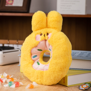 Yüksek kalite düşük adedi PP pamuk isteğe özel peluş oyuncak yumuşak kurumsal maskot Donut <span class=keywords><strong>Bunny</strong></span> peluş oyuncak hayvan - Product Image 4