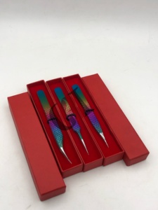 Pince à épiler professionnelle GETUP BROSONS IMPEX pour extensions de cils, en acier inoxydable, avec revêtement multi-poudre isolant - Product Image 5