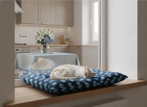 Lit pour animaux de compagnie Amistar en tissu Oxford de luxe 90x60 cm pour chats et chiens de taille moyenne - Product Image 5