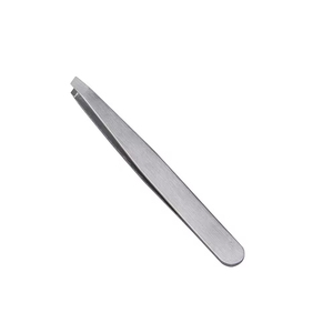 Pinzas de cejas pulidas de punta recta de diseño único Pinzas de pestañas de agarre de diamante de nuevo diseño al por mayor de mejor calidad - Product Image 6