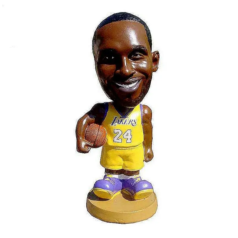 Promosyon özel Oem yüksek kalite futbol oyuncu Basketballer spor 3d Bobblehead heykelcik reçine futbolcusu Bobble kafa bebek