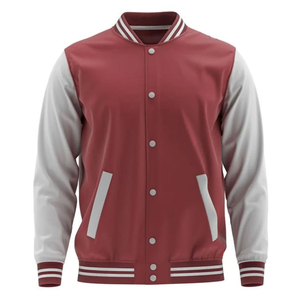 Chaqueta Varsity de Moda Urbana para Hombre, de Lona, Ecológica, Resistente al Viento, Transpirable, con Cierre de Botones, Ropa Casual de Invierno 2025 - Product Image 1