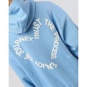 Unisex Oversize Knitted Hoodie-Love the Process Open Air for off White - Product Image 3