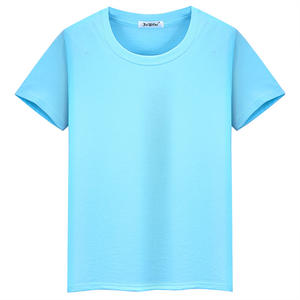 100% coton à manches courtes OEM logo personnalisé imprimé petit quantité minimale de commande Design uni coton vierge T-shirt pour hommes - Product Image 5