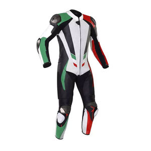 Combinaison de moto en cuir d'équitation en gros avec couleurs personnalisées taille et logo combinaison de protection en cuir pour moto motocross course - Product Image 1