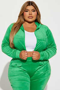 Survêtement en velours vert sur mesure en gros, sweat-shirt chic et pantalon à poches, survêtement de sport, qualité supérieure, tenue coordonnée en velours - Product Image 5