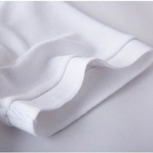 Venta al por mayor de alta calidad 100% algodón piqué casual liso para camisas camisetas en blanco logotipo bordado personalizado transpirable ecológico - Product Image 5