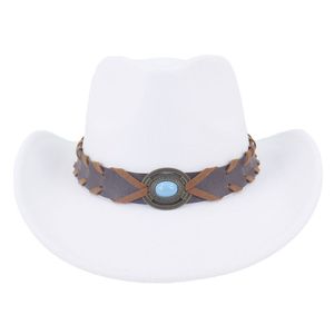 Nuevos sombreros de vaquero de cuero al aire libre para hombres de vaquero occidental personalizados Sombreros de vaquero en cuero genuino Sombreros de moda al por mayor - Product Image 2