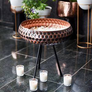 Brass Urli with <b>Stand</b> a Beautiful Symbol of Peace and Prosperity Decorative Urli with <b>Stand</b> - Product Image 1