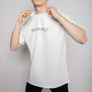 Camiseta de Hombre, Corte Holgado, Estampado 2023, Dobladillo Curvo, Logotipo Personalizado, Alta Calidad, 100% Algodón, Casual, 180-280 GSM, Ecológica - Product Image 1